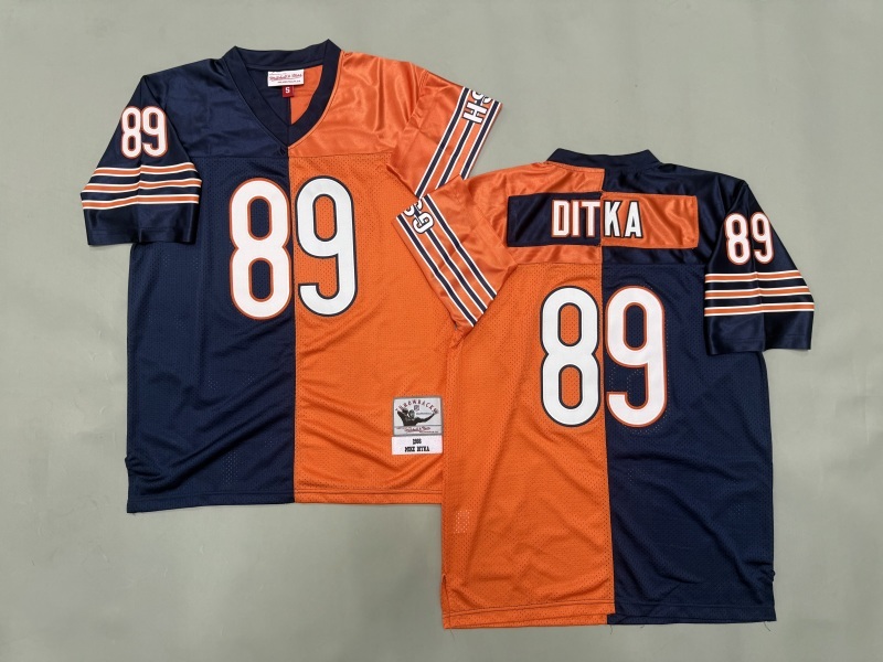 Men 2025 Nike Chicago Bears #89 Ditka blue orange Throwback Limited NFL Jersey style 001->chicago bears->NFL Jersey